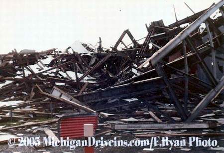 Ecorse Drive-In Theatre - Ecorse Tornado Damage July 1980 Courtesy Fryan (newer photo)